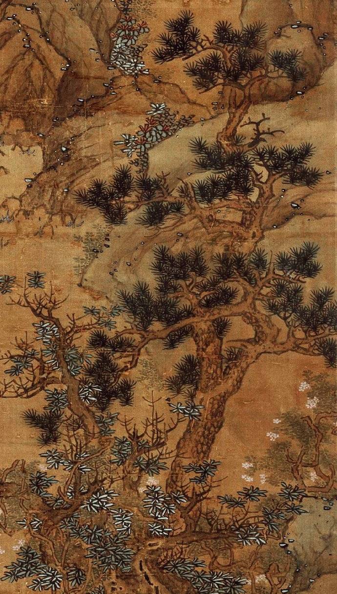 蓝瑛《桃花渔隐图》轴 历代国画 第7张