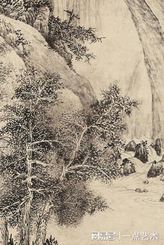 文伯仁《观瀑图 历代国画 第3张