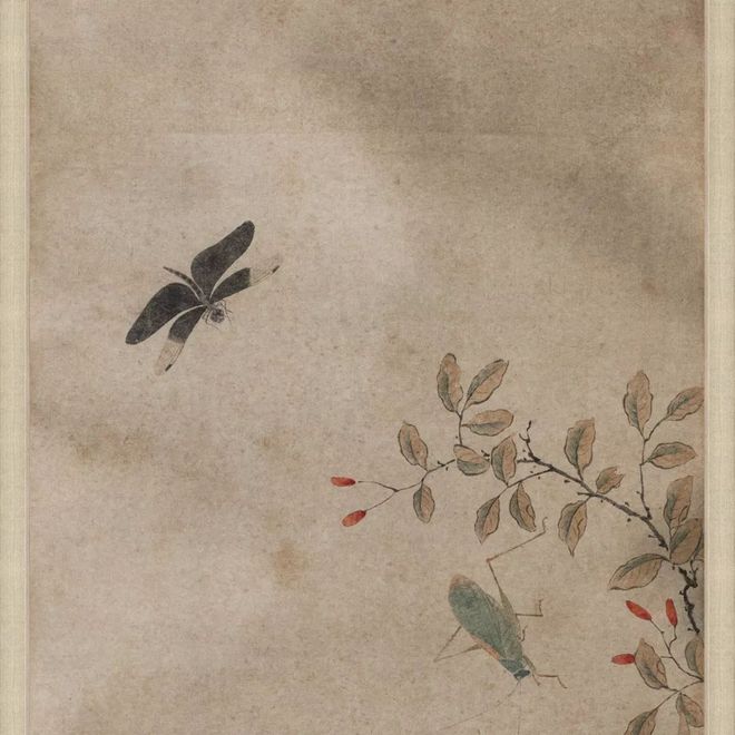 钱选《荷塘早秋图》 历代国画 第44张