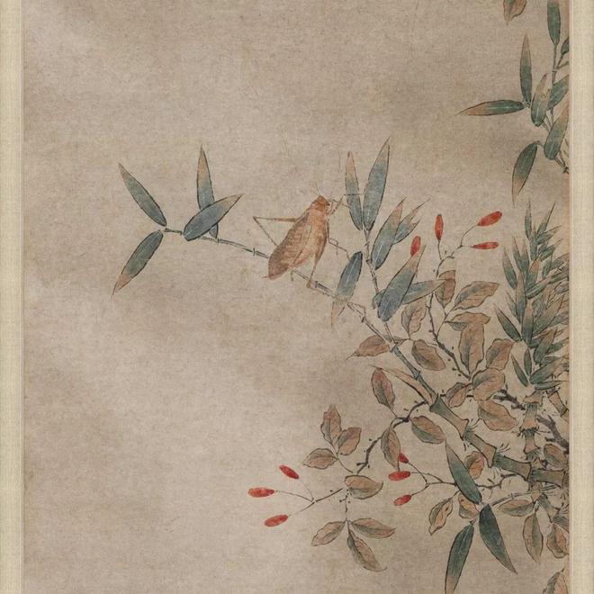 钱选《荷塘早秋图》 历代国画 第45张