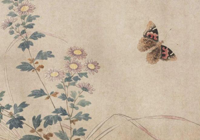钱选《荷塘早秋图》 历代国画 第10张