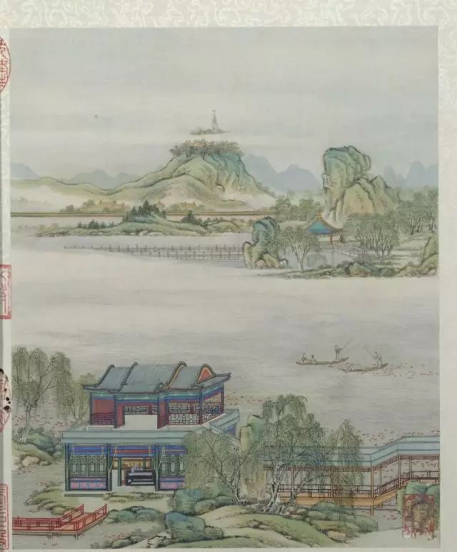 陈枚《圆明园山水楼阁图册》 历代国画 第6张