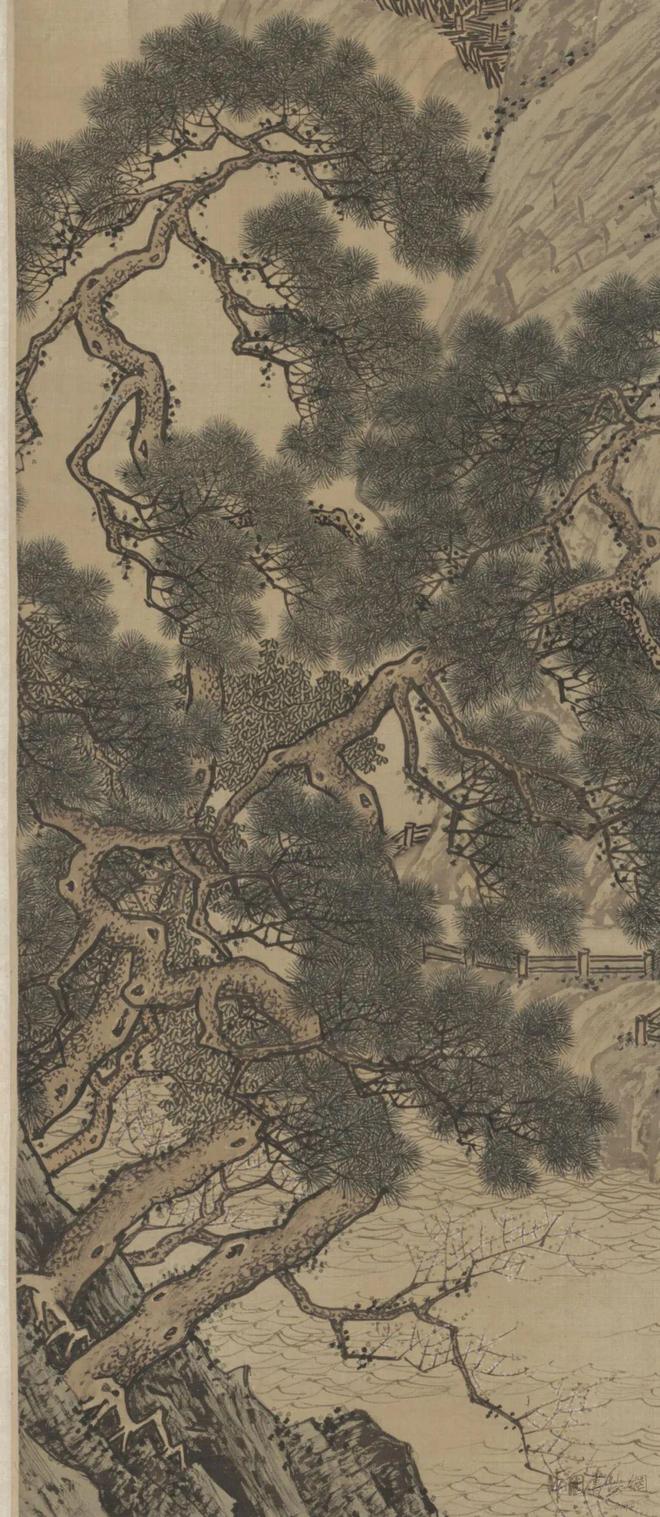 周臣《春山游骑图》 历代国画 第6张