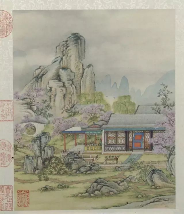 陈枚《圆明园山水楼阁图册》 历代国画 第1张