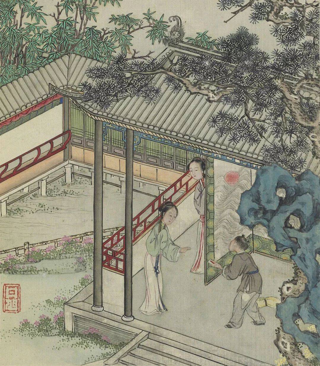 费丹旭《风月秋声》 历代国画 第10张
