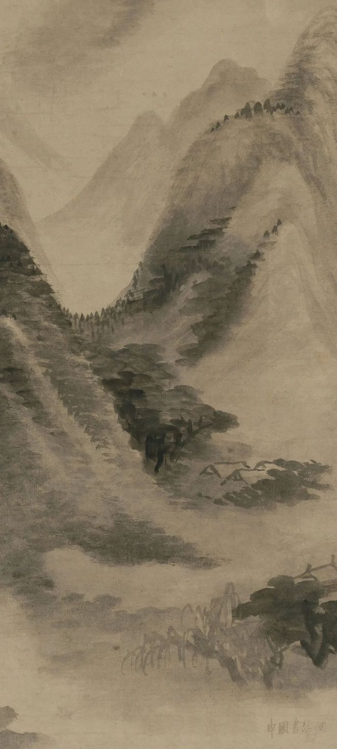 查士标《鹤林烟雨图》 历代国画 第4张-墨韵书香 查士标《鹤林烟雨图》 历代国画 第4张