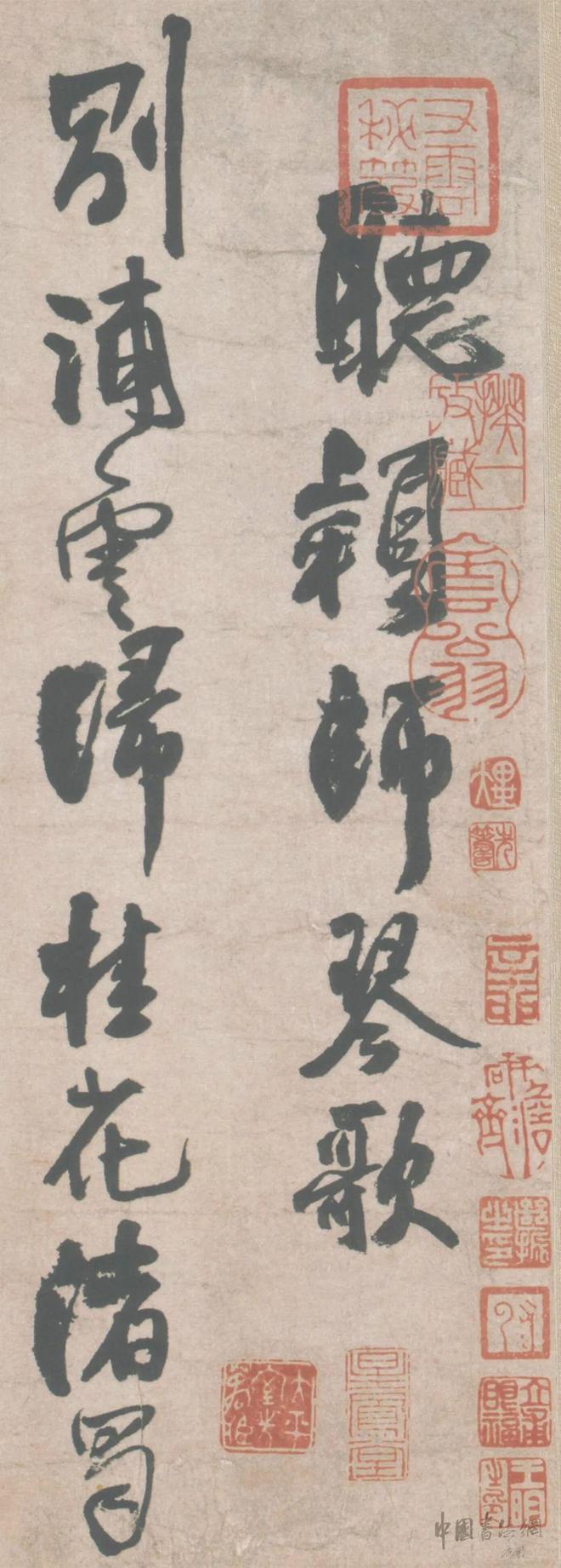 王铎《听颖师琴歌》 历代书法 第2张-墨韵书香 王铎《听颖师琴歌》 历代书法 第2张