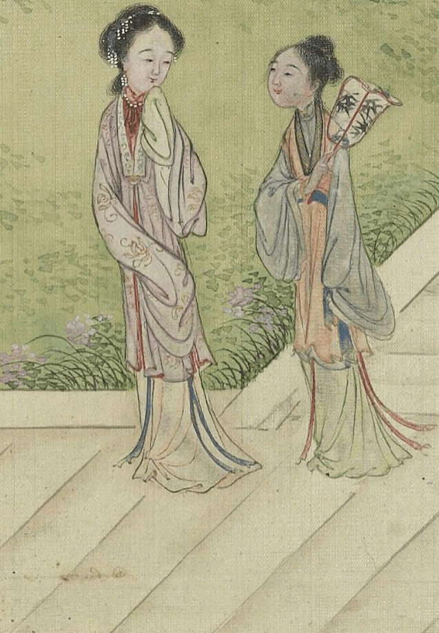 费丹旭《风月秋声》 历代国画 第3张
