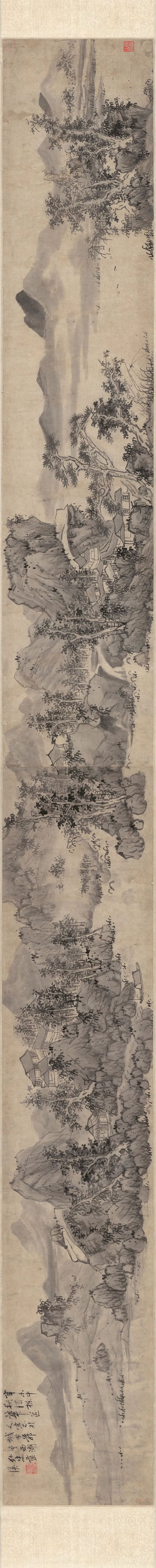 蓝瑛《秋山图》 历代国画 第1张