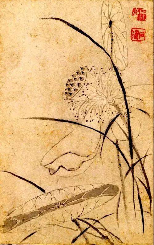 石涛荷花作品欣赏 历代国画 第6张