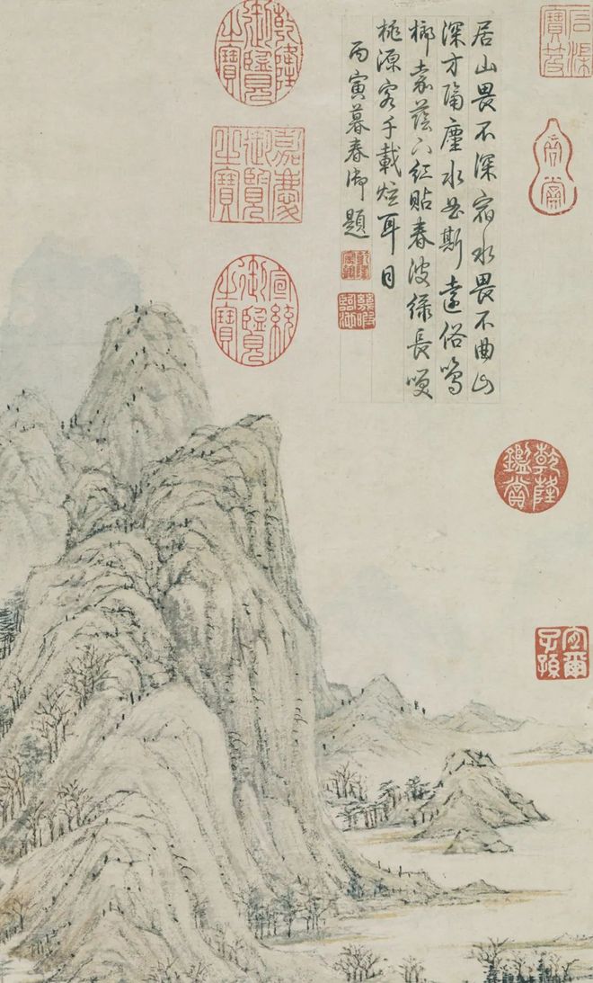 陆治《花溪渔隐图》 历代国画 第5张-墨韵书香 陆治《花溪渔隐图》 历代国画 第5张