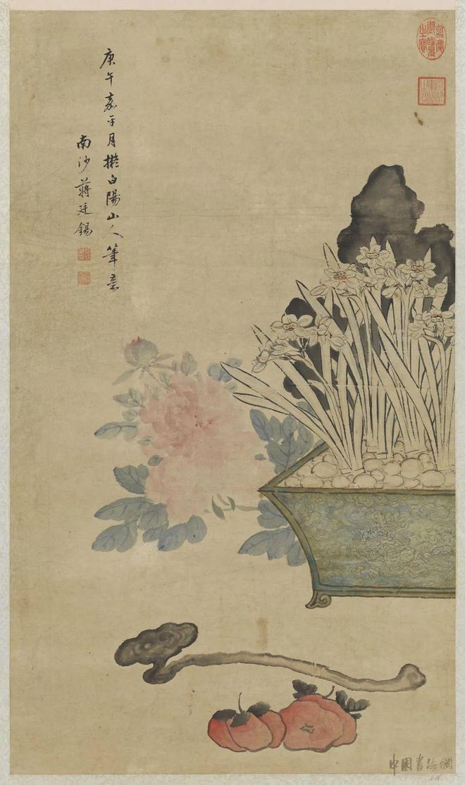 蒋廷锡《岁朝图》 历代国画 第1张