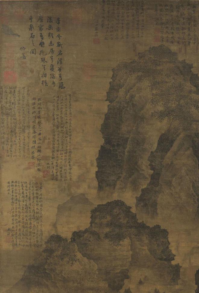 范宽《临流独坐图》 历代国画 第5张