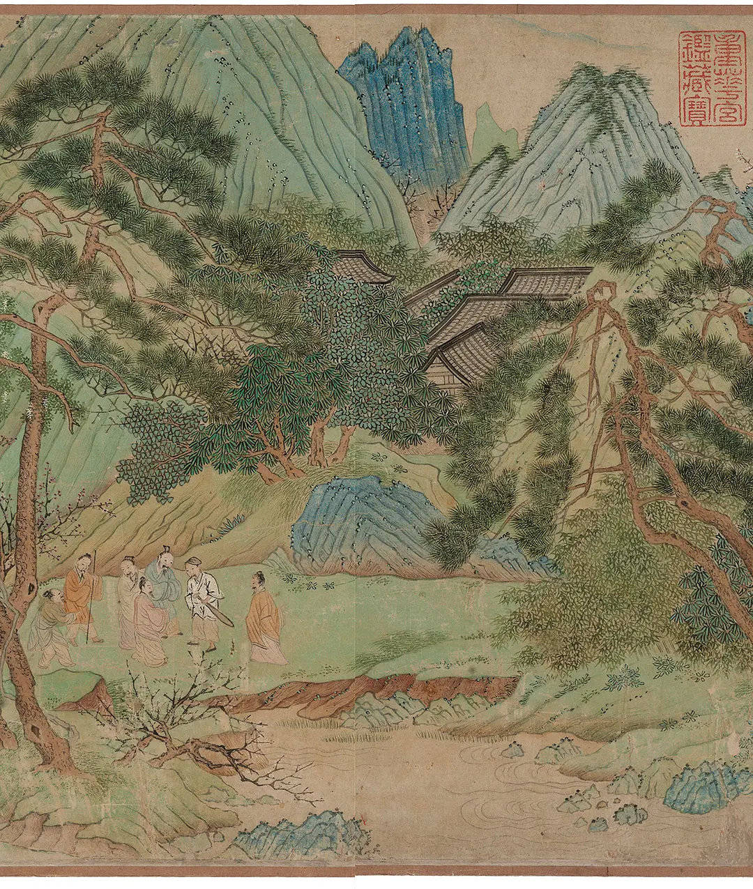 仇英 《桃花源图》 历代国画 第18张