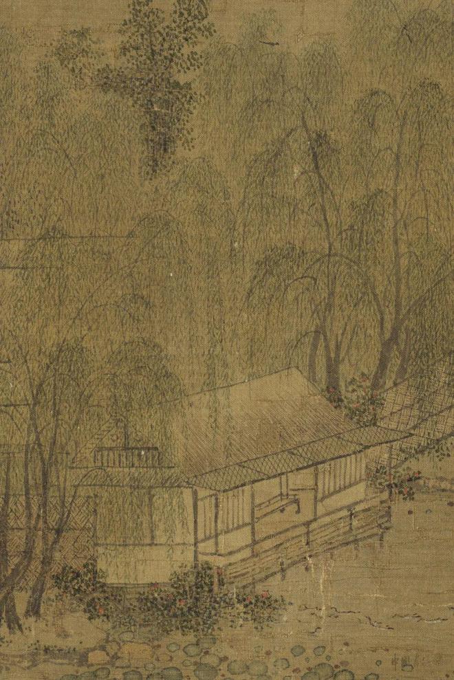 佚名《柳塘钓隐图》 历代国画 第2张