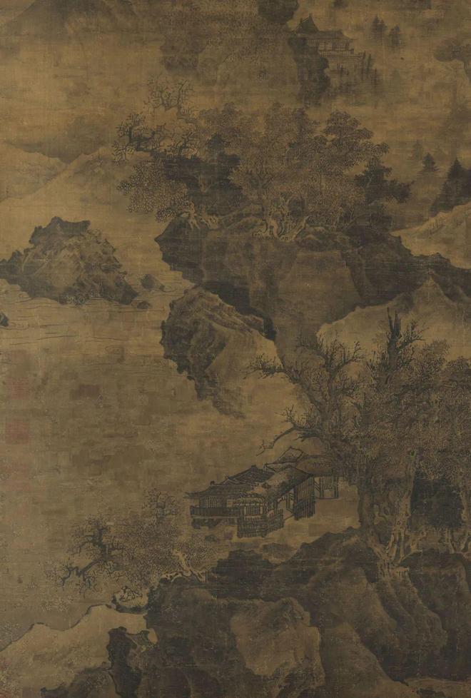 范宽《临流独坐图》 历代国画 第3张