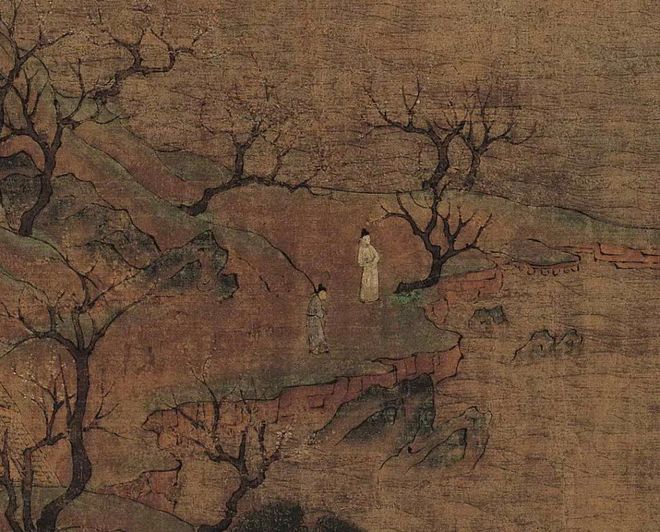 展子虔《游春图》 历代国画 第6张-墨韵书香 展子虔《游春图》 历代国画 第6张