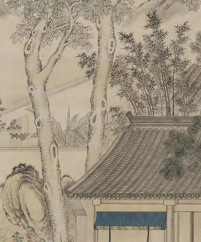 余省 《种秋花图》 历代国画 第4张