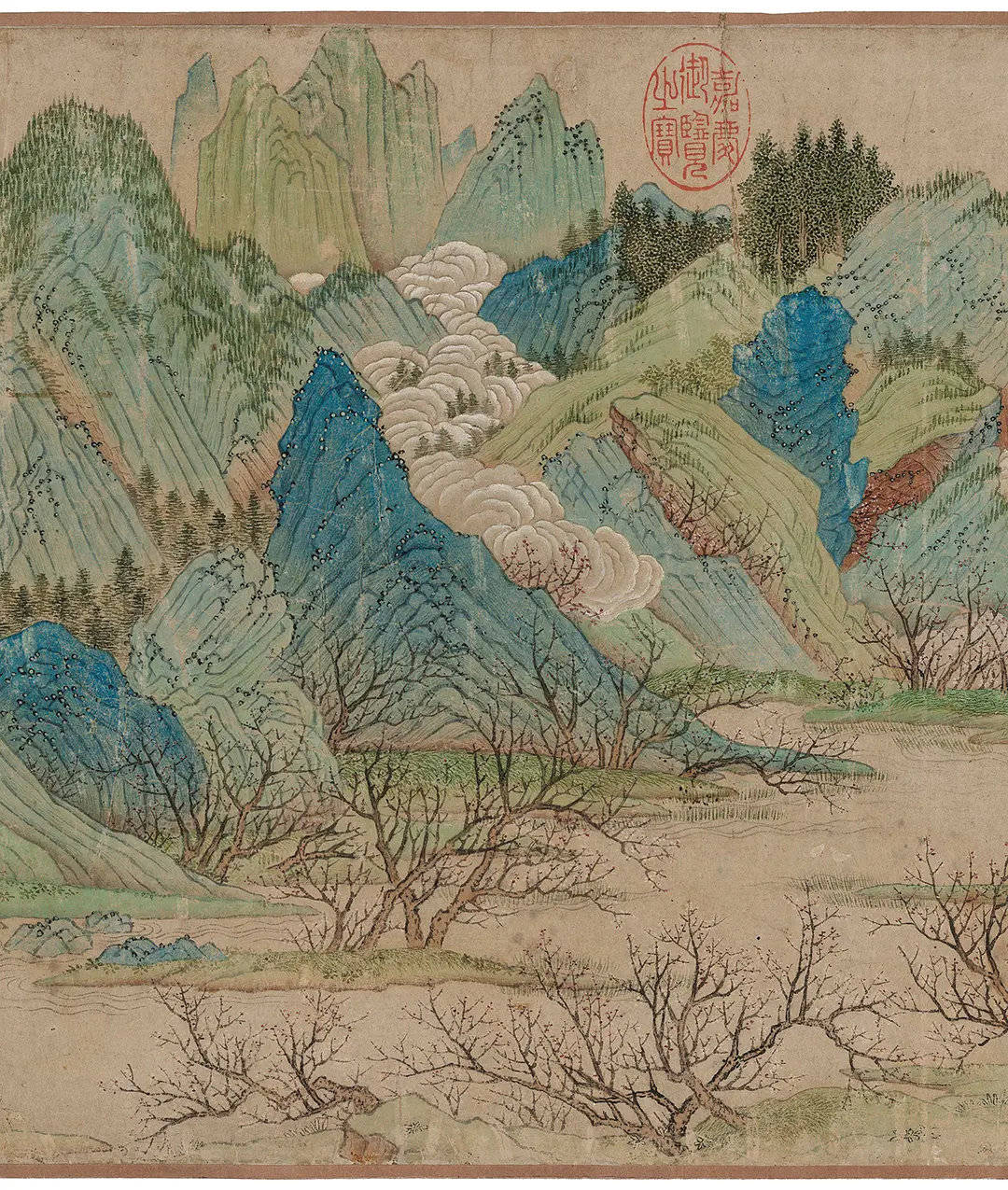 仇英 《桃花源图》 历代国画 第5张