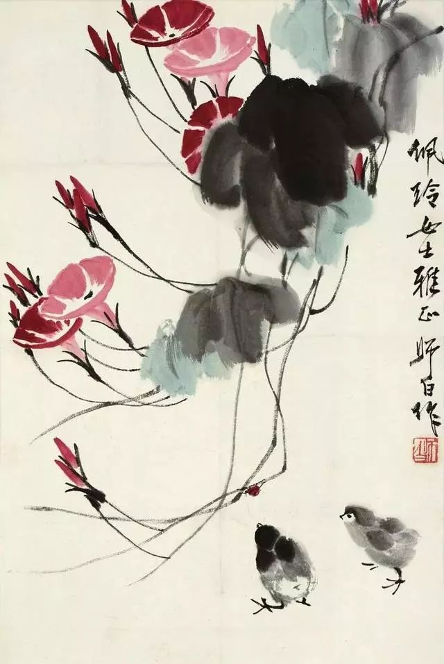 娄师白《牵牛花》 未分类 第1张-墨韵书香 娄师白《牵牛花》 未分类 第1张