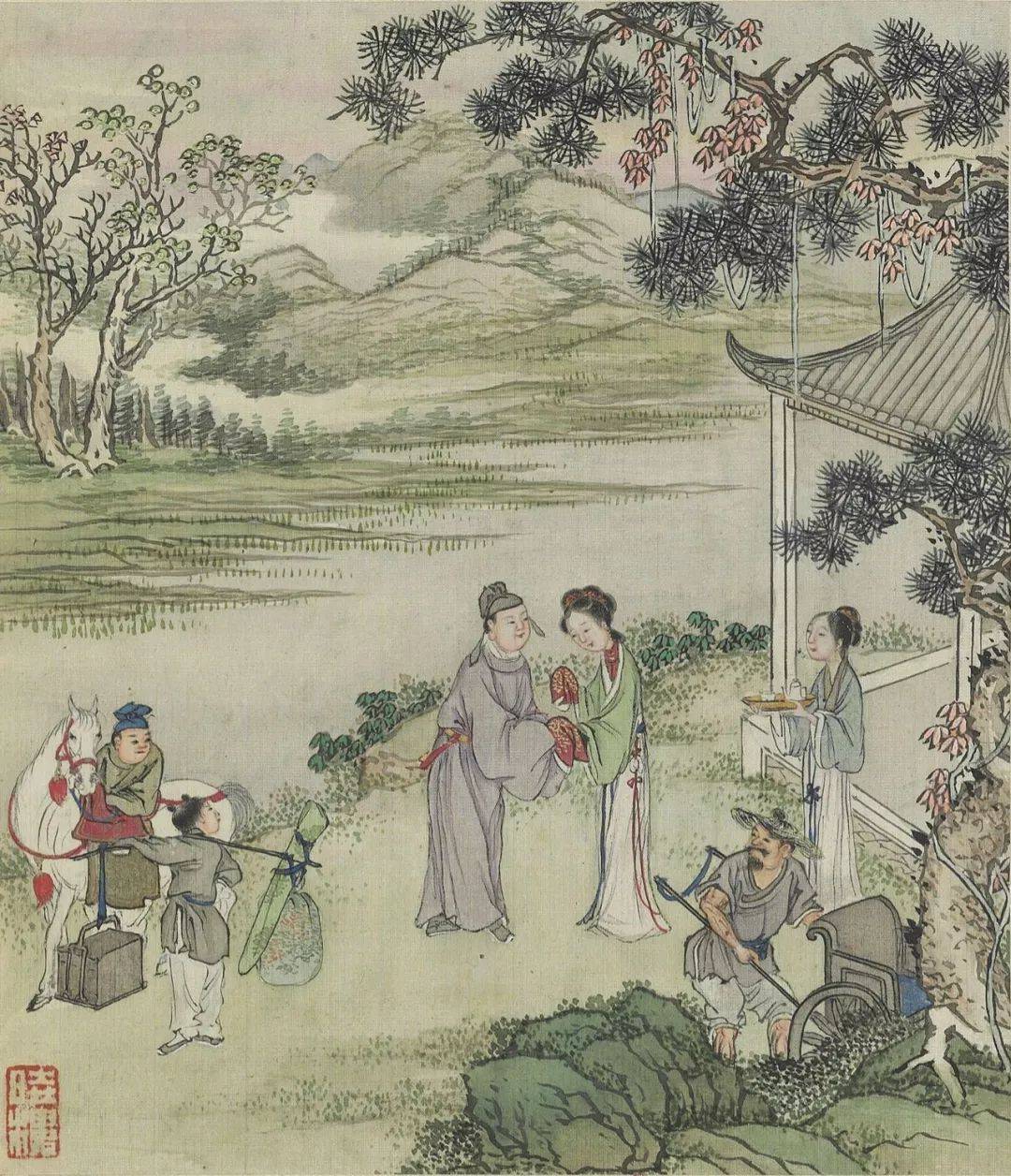 费丹旭《风月秋声》 历代国画 第15张