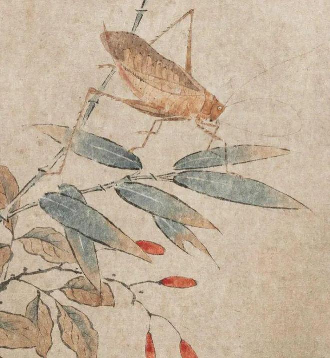 钱选《荷塘早秋图》 历代国画 第23张