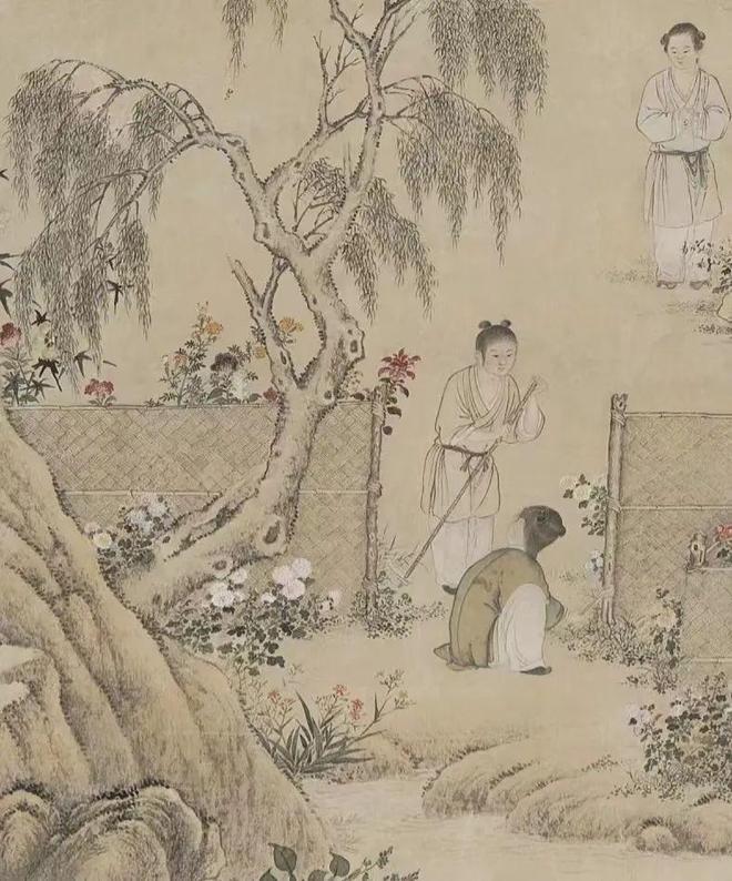 余省 《种秋花图》 历代国画 第2张