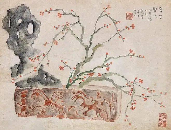 丁辅之梅花韵欣赏 历代国画 第2张