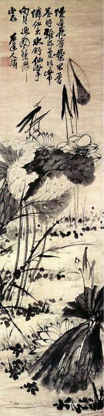 石涛荷花作品欣赏 历代国画 第16张