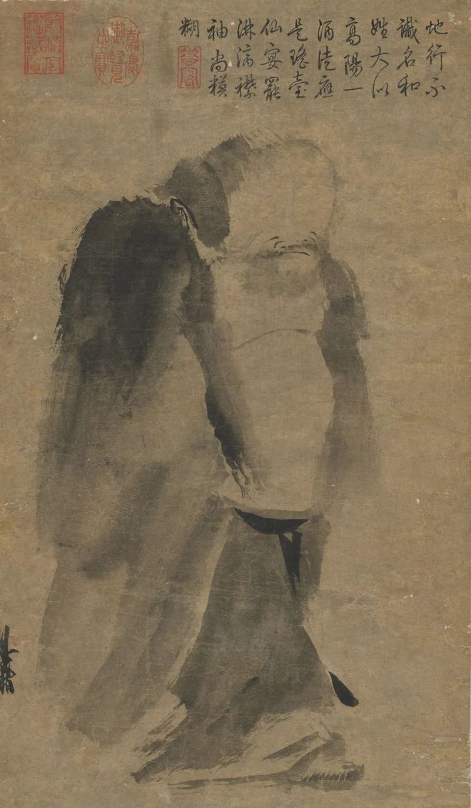 梁楷《泼墨仙人图》 历代国画 第1张-墨韵书香 梁楷《泼墨仙人图》 历代国画 第1张