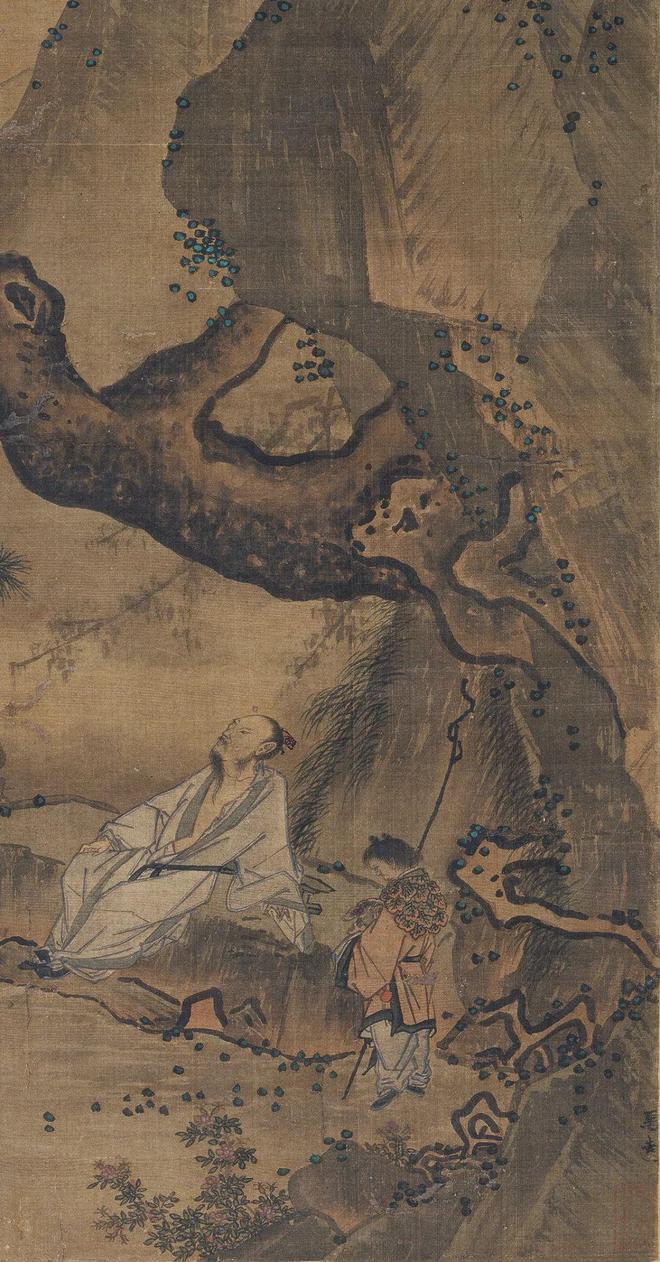 马远《松寿图》 历代国画 第2张-墨韵书香 马远《松寿图》 历代国画 第2张