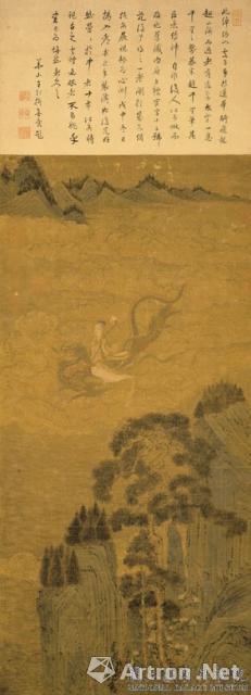 赵伯驹 《飞仙图》 轴 历代国画 第1张-墨韵书香 赵伯驹 《飞仙图》 轴 历代国画 第1张