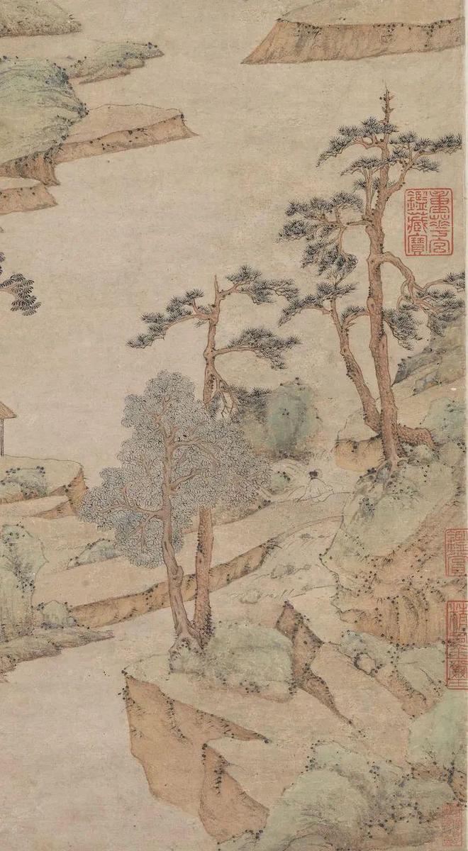 文徵明《雨余春树图》 历代国画 第2张