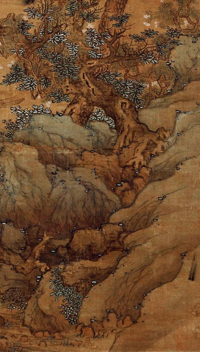 蓝瑛《桃花渔隐图》轴 历代国画 第6张