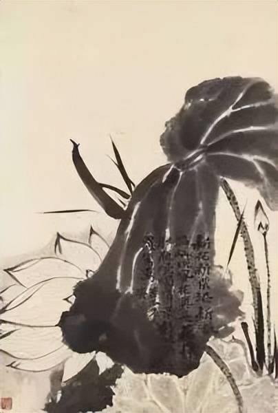 石涛荷花作品欣赏 历代国画 第5张