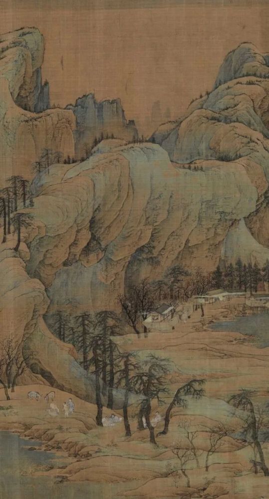 赵伯驹《江山秋色图》卷 历代国画 第8张-墨韵书香 赵伯驹《江山秋色图》卷 历代国画 第8张