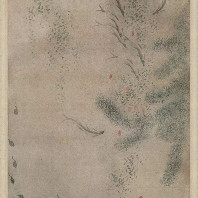 钱选《荷塘早秋图》 历代国画 第53张