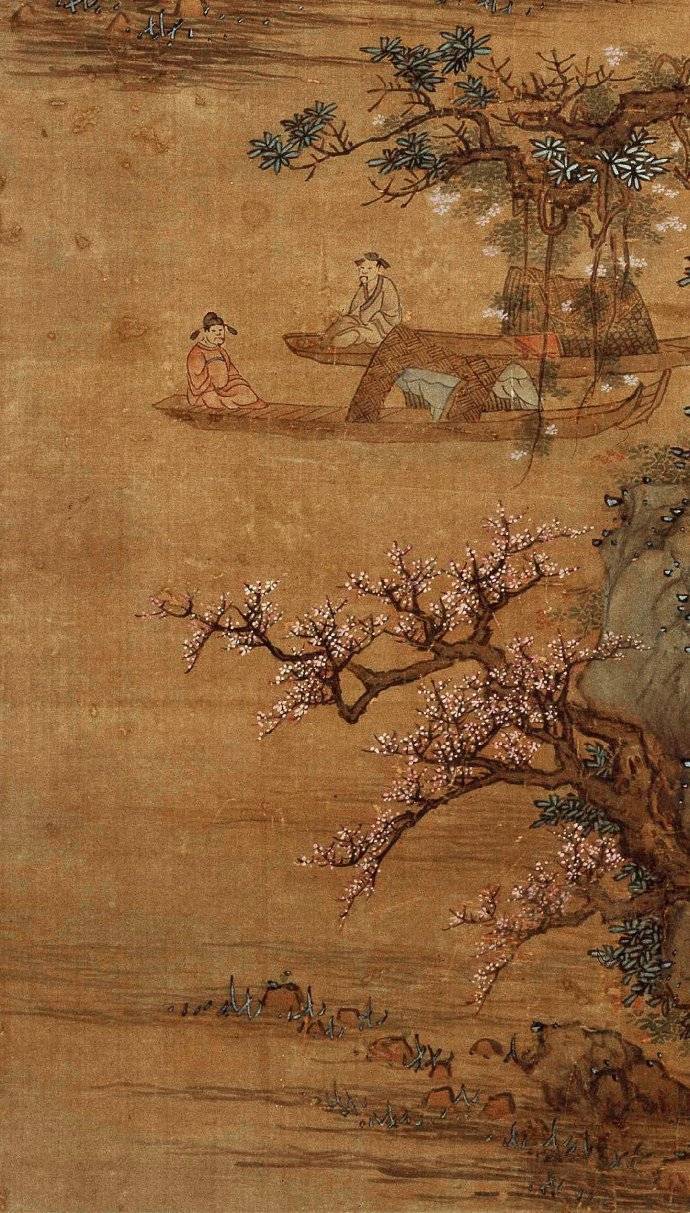 蓝瑛《桃花渔隐图》轴 历代国画 第5张
