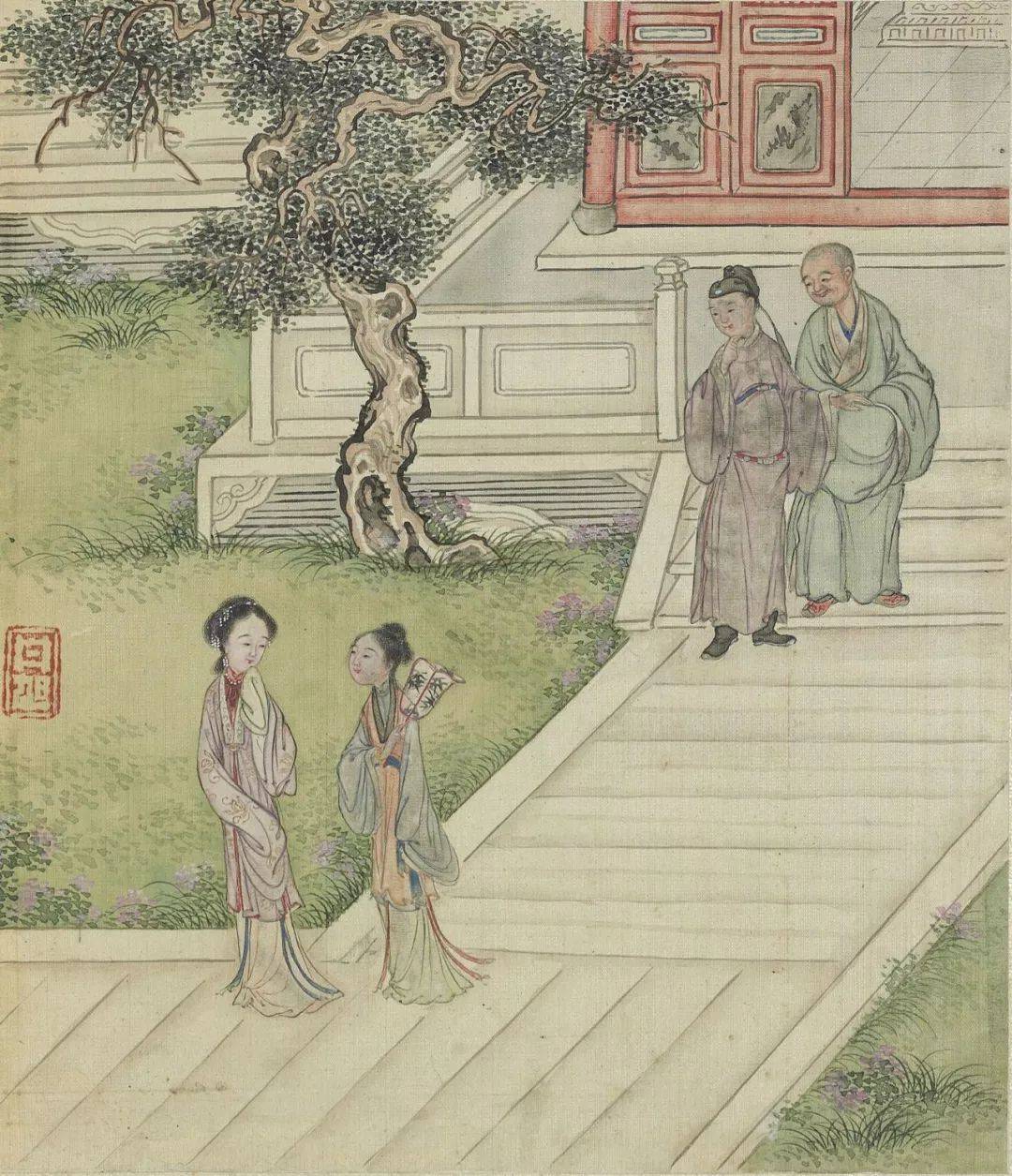 费丹旭《风月秋声》 历代国画 第5张