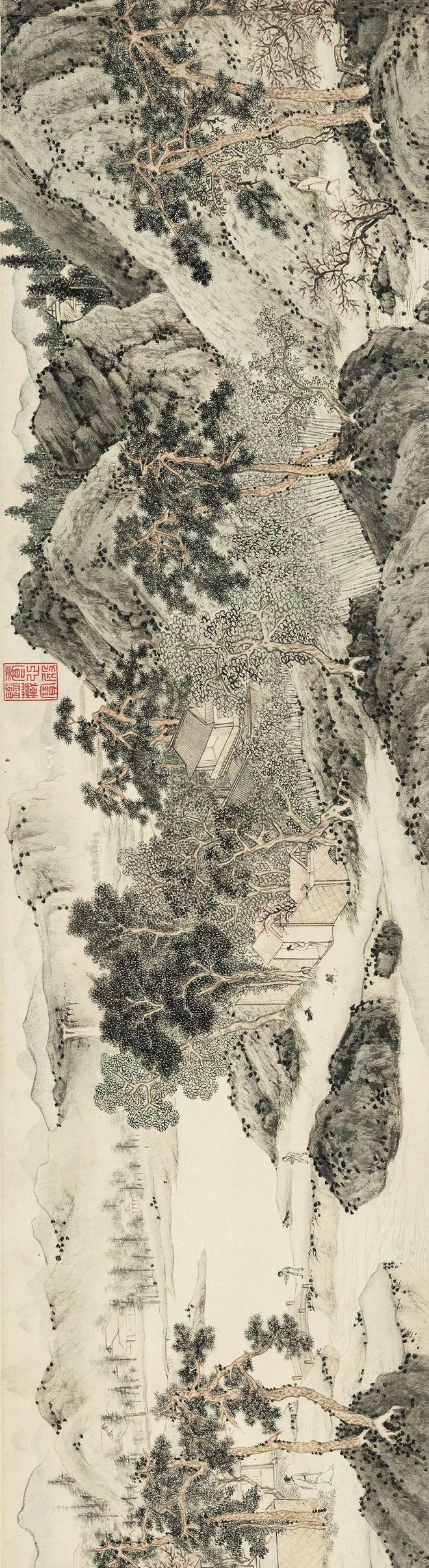 文徵明《桃源问津图》 历代国画 第8张