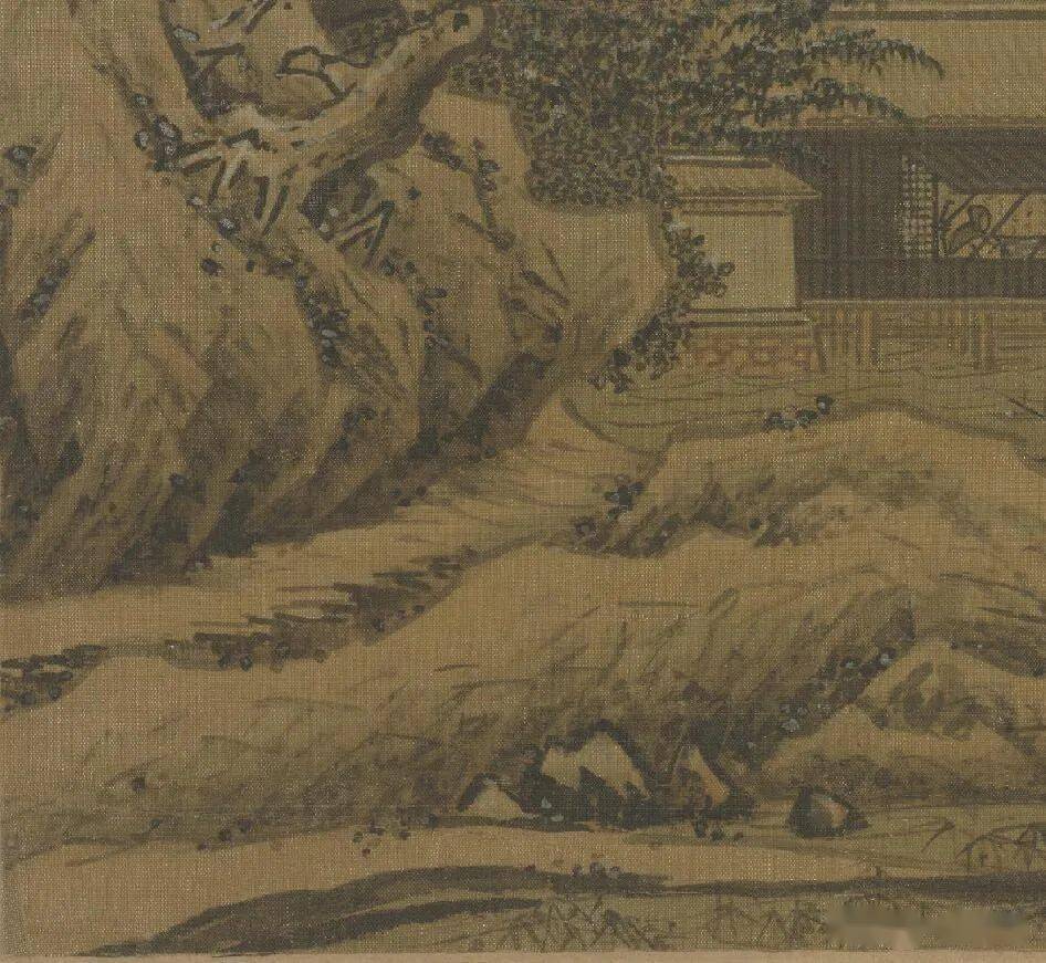 夏圭《雪堂客话图》 历代国画 第9张