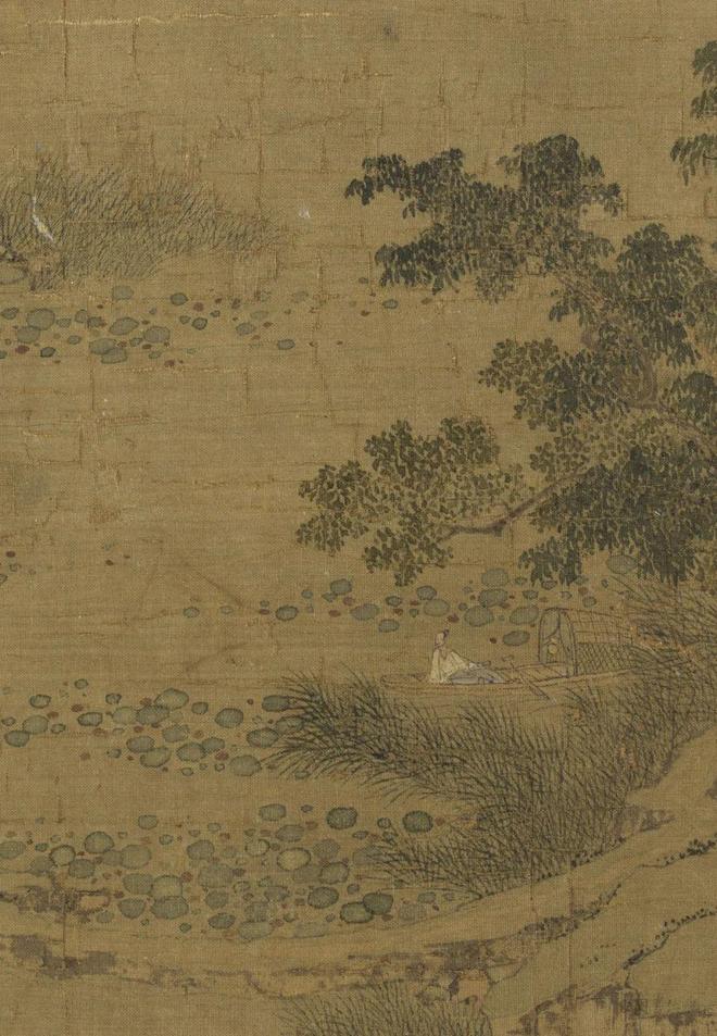 佚名《柳塘钓隐图》 历代国画 第3张