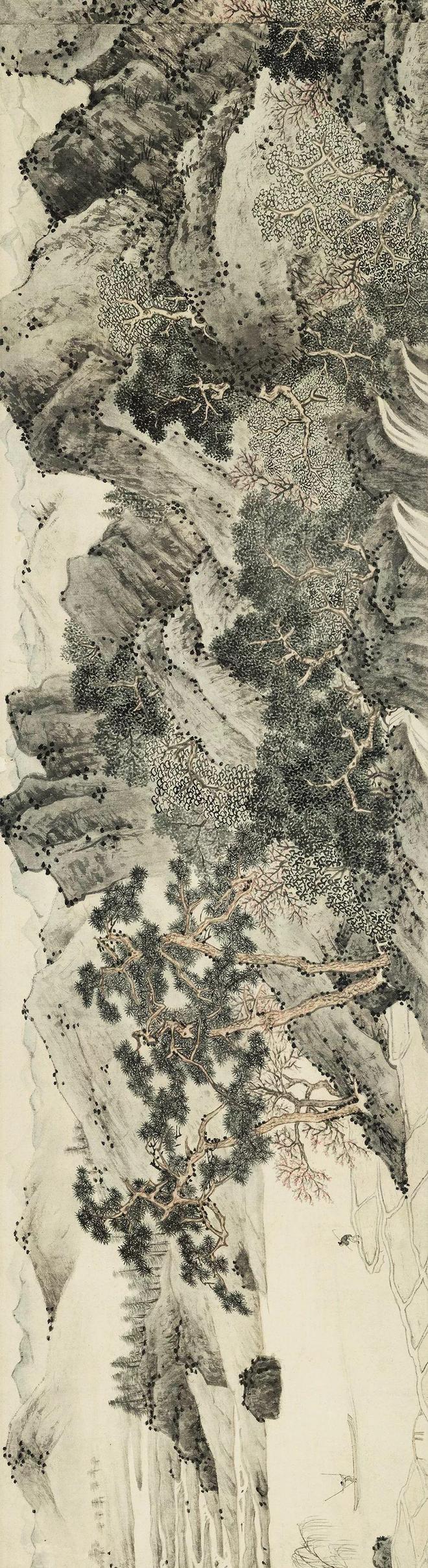 文徵明《桃源问津图》 历代国画 第6张
