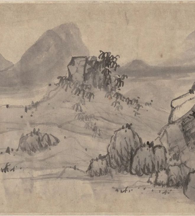 蓝瑛《秋山图》 历代国画 第10张