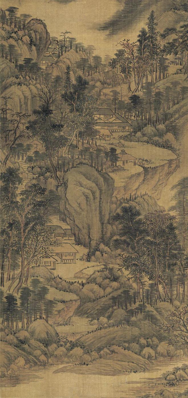 王时敏《南山积翠图》 历代国画 第3张