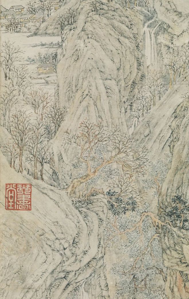 陆治《花溪渔隐图》 历代国画 第3张-墨韵书香 陆治《花溪渔隐图》 历代国画 第3张