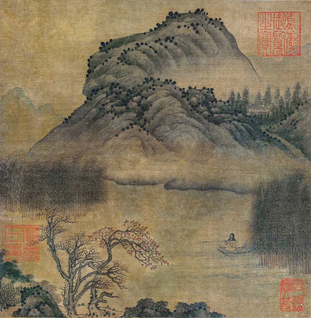 赵佶《溪山晚钓图页》 历代国画 第2张