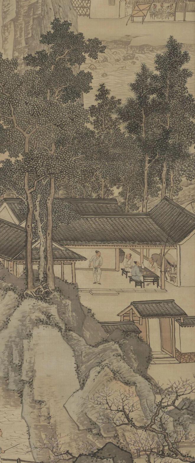 周臣《春山游骑图》 历代国画 第5张