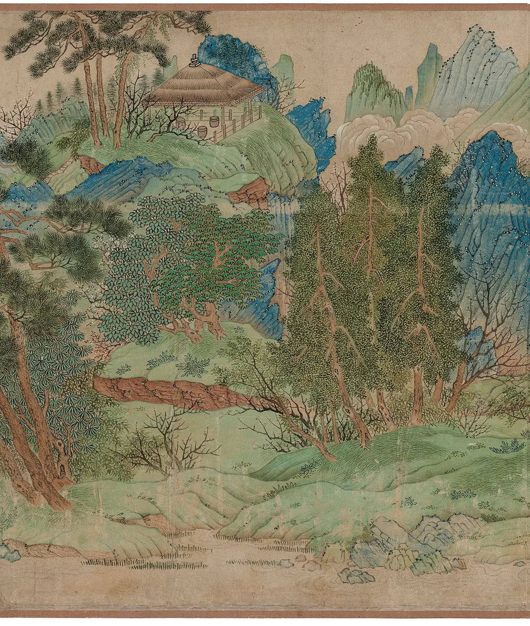 仇英 《桃花源图》 历代国画 第15张