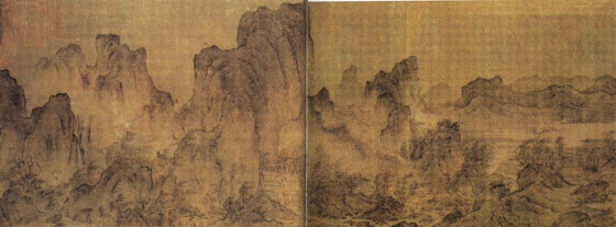 燕文贵《江山楼观图》 历代国画 第1张-墨韵书香 燕文贵《江山楼观图》 历代国画 第1张